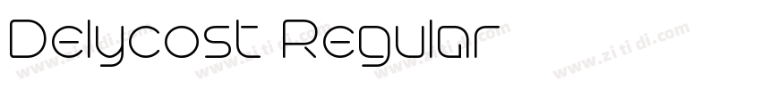 Delycost Regular字体转换 Delycost Regular字体转换
